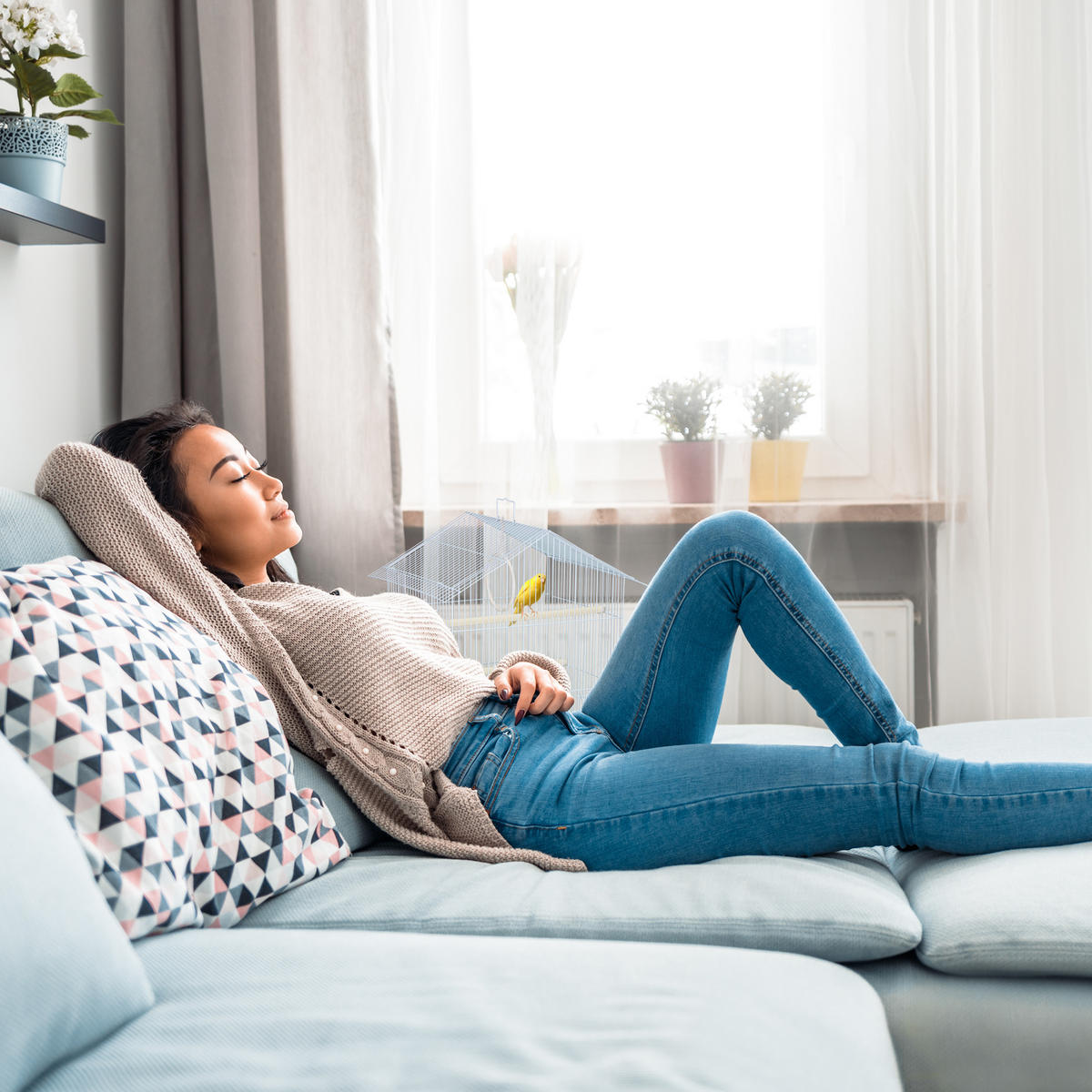 VOGELKÄFIG - Multicolor, Kunststoff/Metall (39.5/49/32cm) - Relaxdays