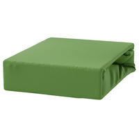 SPANNBETTLAKEN 90/180 cm, Jersey Elastisch 100 % Baumwolle Grüner Apfel - Grün, Textil (90/180cm) - Best For Home