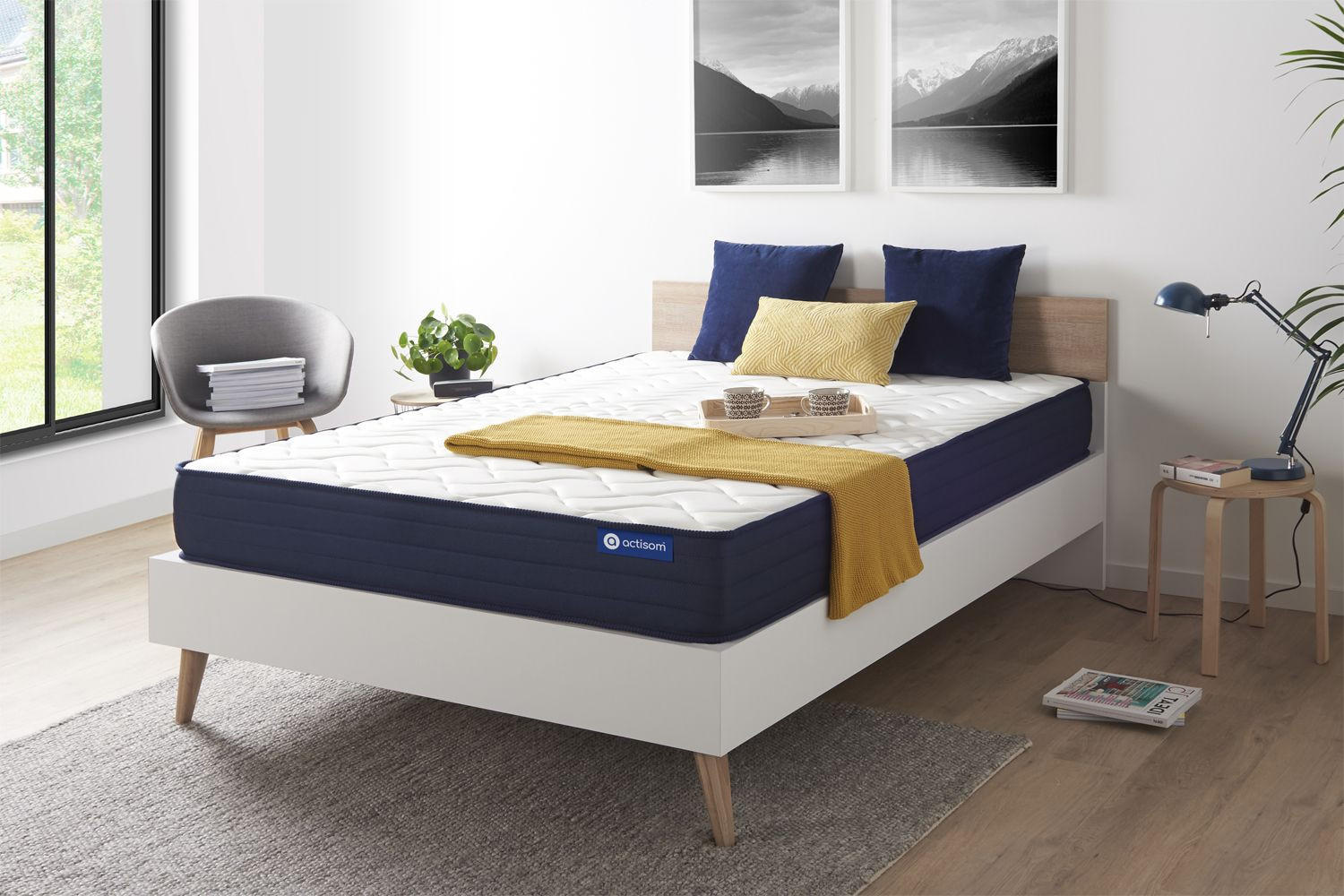 MATRATZE Actilatex life Latex und Memory-Schaum 160 x 200 cm h4 - Weiß, Textil (160/200cm) - ACTISOM