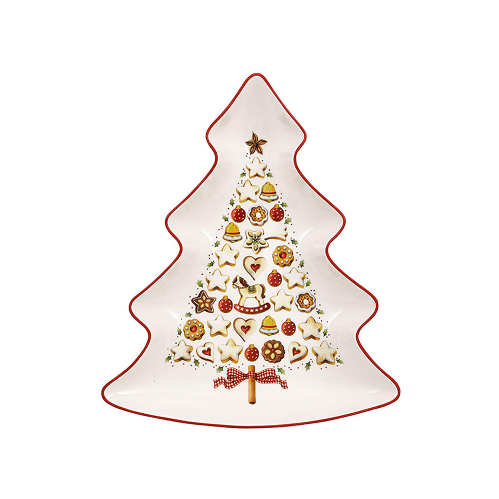 BAUMSCHALE Winter Bakery Delight bunt 27 x 23 cm - Multicolor, Keramik (1cm) - Villeroy & Boch