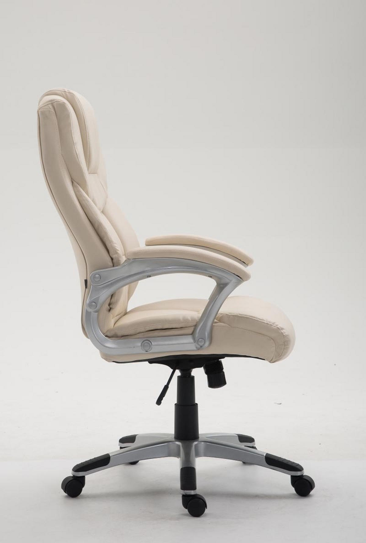 BÜROSTUHL Texum 2, Kunstleder Creme - Creme, Kunststoff/Textil (65/119/73cm) - TPFLiving