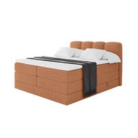 BOXBETT mit Matratze H3|H4 - NINA KING - 160x200 cm - Apricot - Orange, Holzwerkstoff (160/200cm) - ALTDECOR