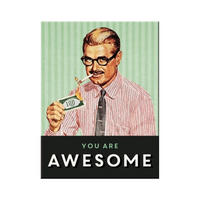 MAGNET 6/8 cm Say it 50's You Are Awesome - Multicolor, Metall (6/8/0.1cm) - Nostalgic-Art