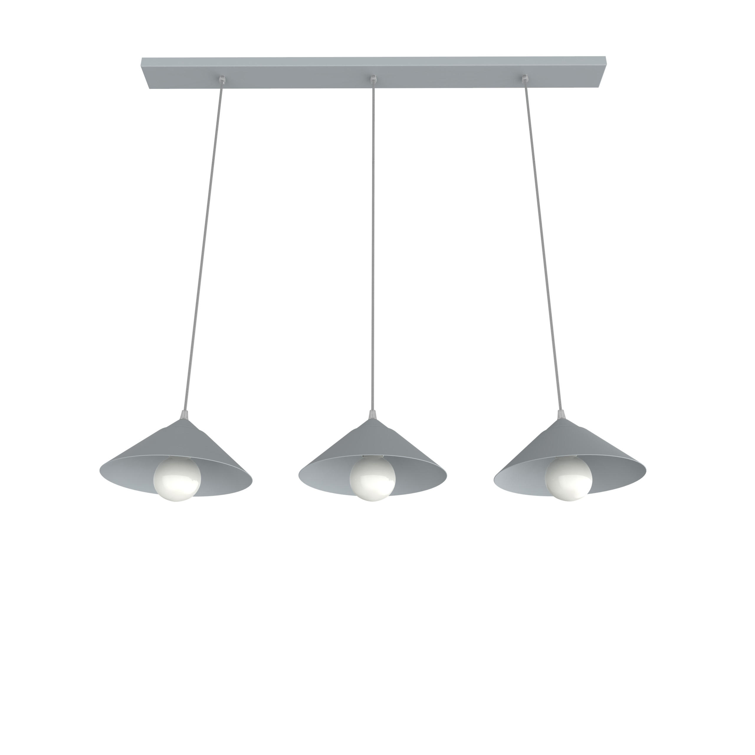 HÄNGELEUCHTE - Grau, Metall (25/100/120cm) - Lumicom