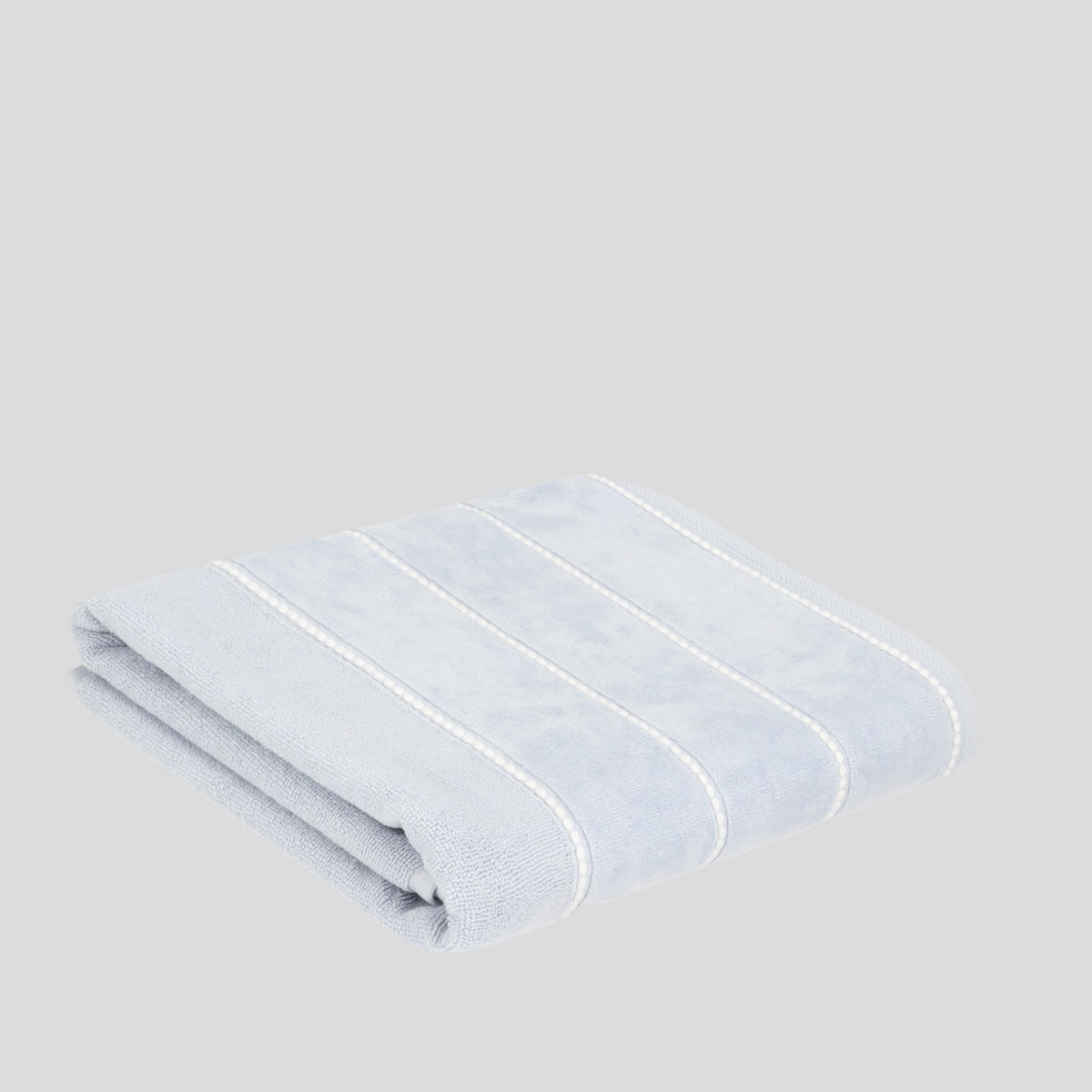 DUSCHTUCH Velly - Hellblau, Textil (70/130cm) - home&you