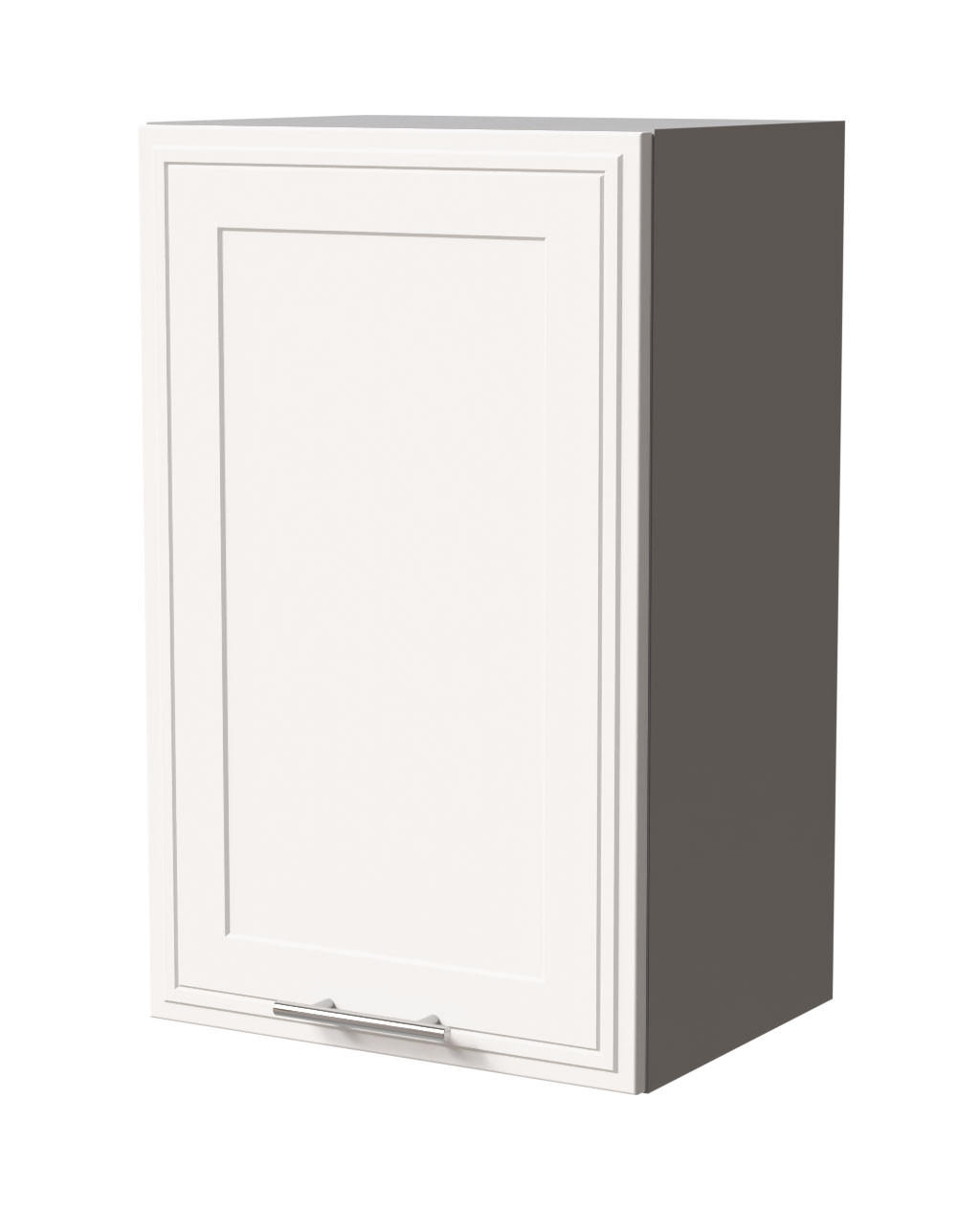 HÄNGESCHRANK Salo W2/45 Grau / Weiß Matt 45 / 32,5 / 72cm - Weiß/Grau, Holz/Holzwerkstoff (45/72/32.5cm) - Feldmann-Wohnen