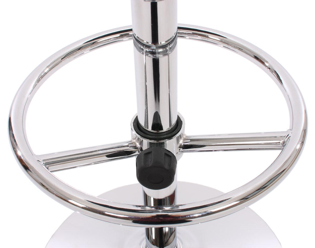 STEHTISCH FUßABLAGE rund Schwarz - Schwarz, Metall (60/60/109cm) - MCW