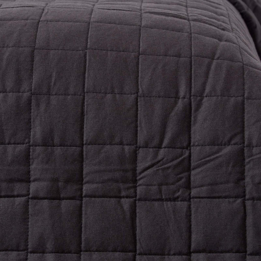 Thumbnail - Homescapes Tagesdecke, Schwarz, Textil, Rechteckig, 150x200 cm, Oeko-Tex®, Schlaftextilien, Bettwäsche, Tagesdecken