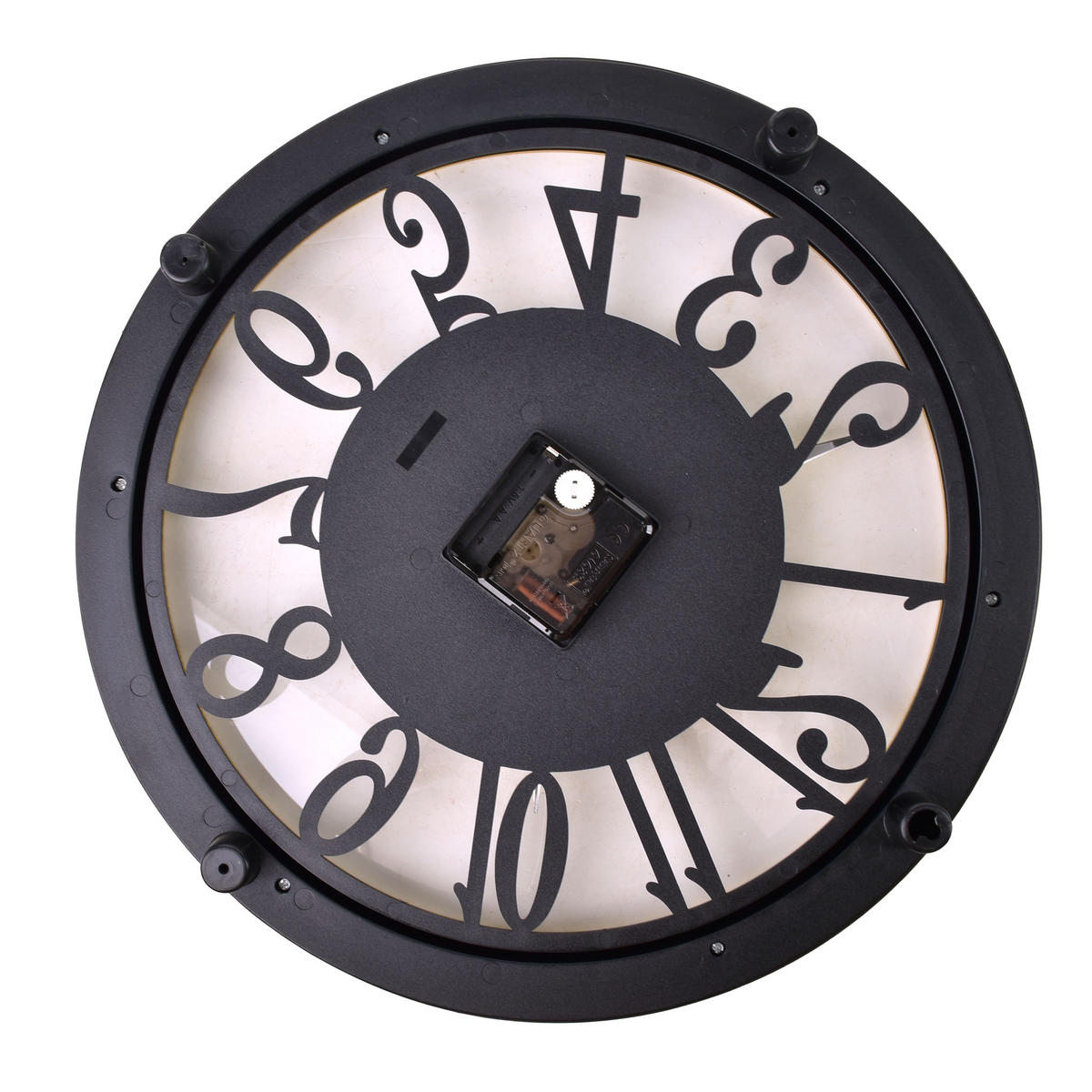 WANDUHR Ramsey Schwarz 35,5x35,5x5 cm Kunststoff - Schwarz, Kunststoff (5/35.5/35.5cm) - Mondex