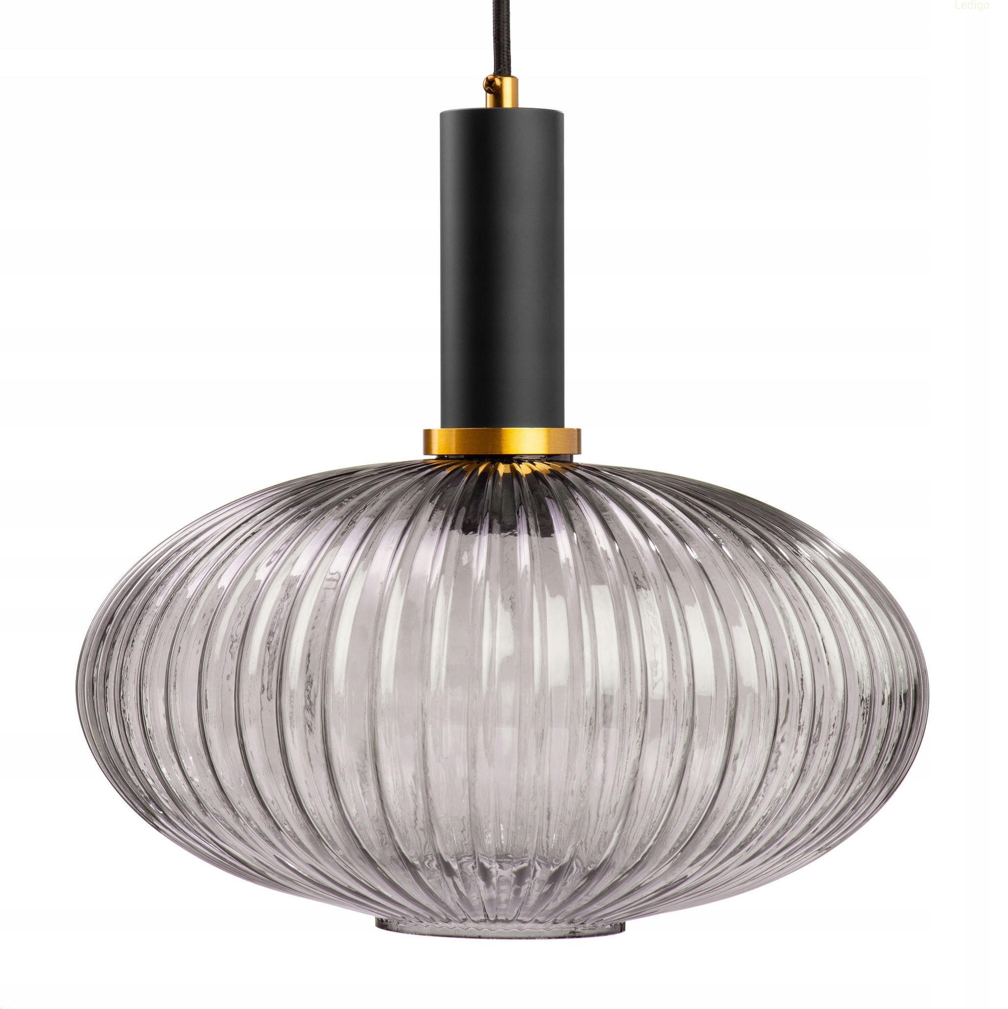 PENDELLEUCHTE Paris - Anthrazit/Goldfarben, Glas/Metall (30/30/117cm) - kiki design