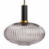 PENDELLEUCHTE Paris - Anthrazit/Goldfarben, Glas/Metall (30/30/117cm) - kiki design