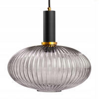 PENDELLEUCHTE Paris - Anthrazit/Goldfarben, Glas/Metall (30/30/117cm) - kiki design