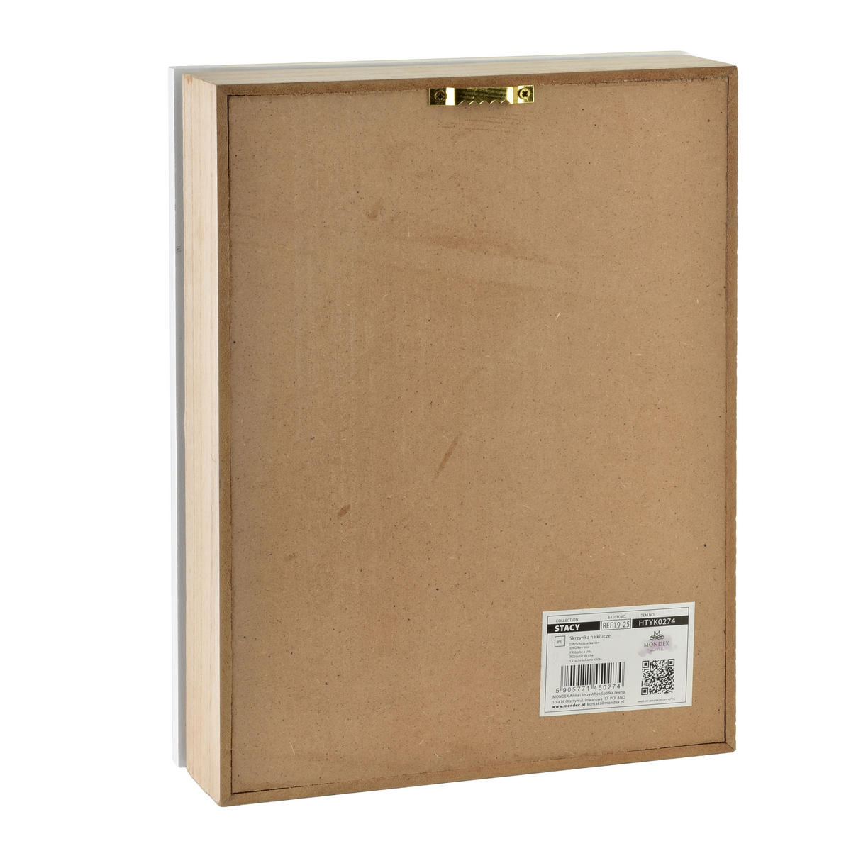 SCHLÜSSELKASTEN Stacy Braun 26x20x5,5 cm Holz - Braun, Holz (5.5/20/26cm) - Mondex