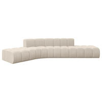ECKSOFA modulares Sofa Solven-L1 - 380x174x70 cm Beige - Beige, Holzwerkstoff/Textil (380/174cm) - ALTDECOR
