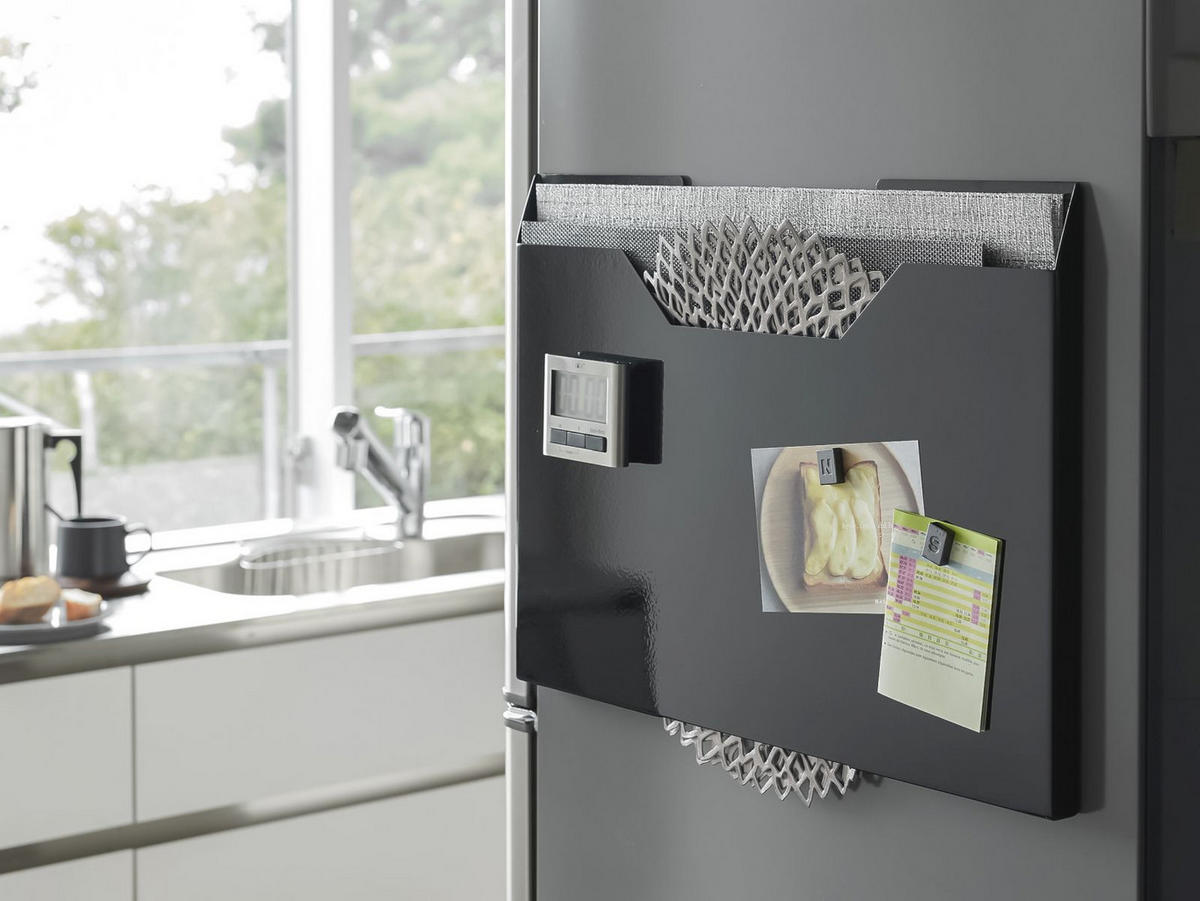 TISCHSET-AUFBEWAHRUNG Tower schwarz 50/36/3 cm - Schwarz, Metall (3/50/36cm) - Yamazaki