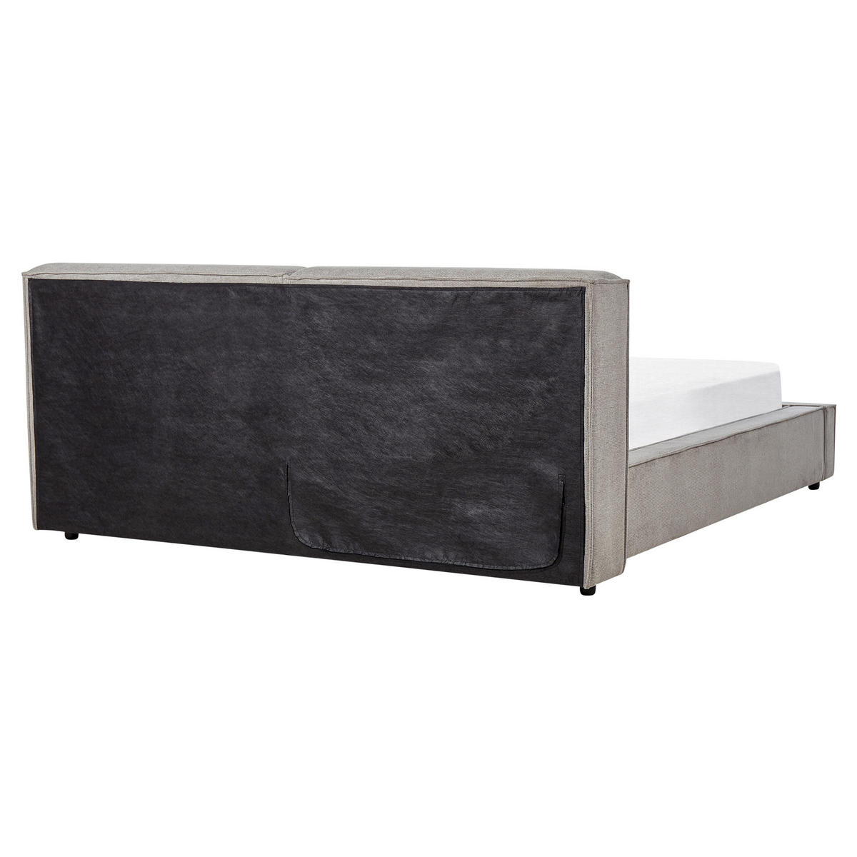 POLSTERBETT 160/200cm Grau Linards - Grau, Textil (160/200cm) - Beliani