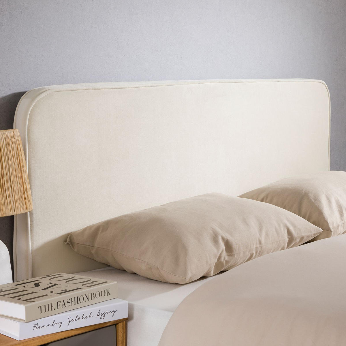 KOPFTEIL NOVARE 160X190 CM - Creme, Textil (160/58/6cm) - IDIMEX