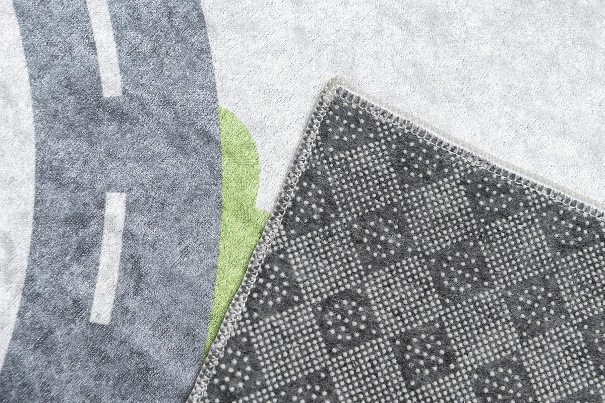 TEPPICH EMMA Grau 80/150 cm - Grau, Kunststoff (80/150cm) - Tapiso