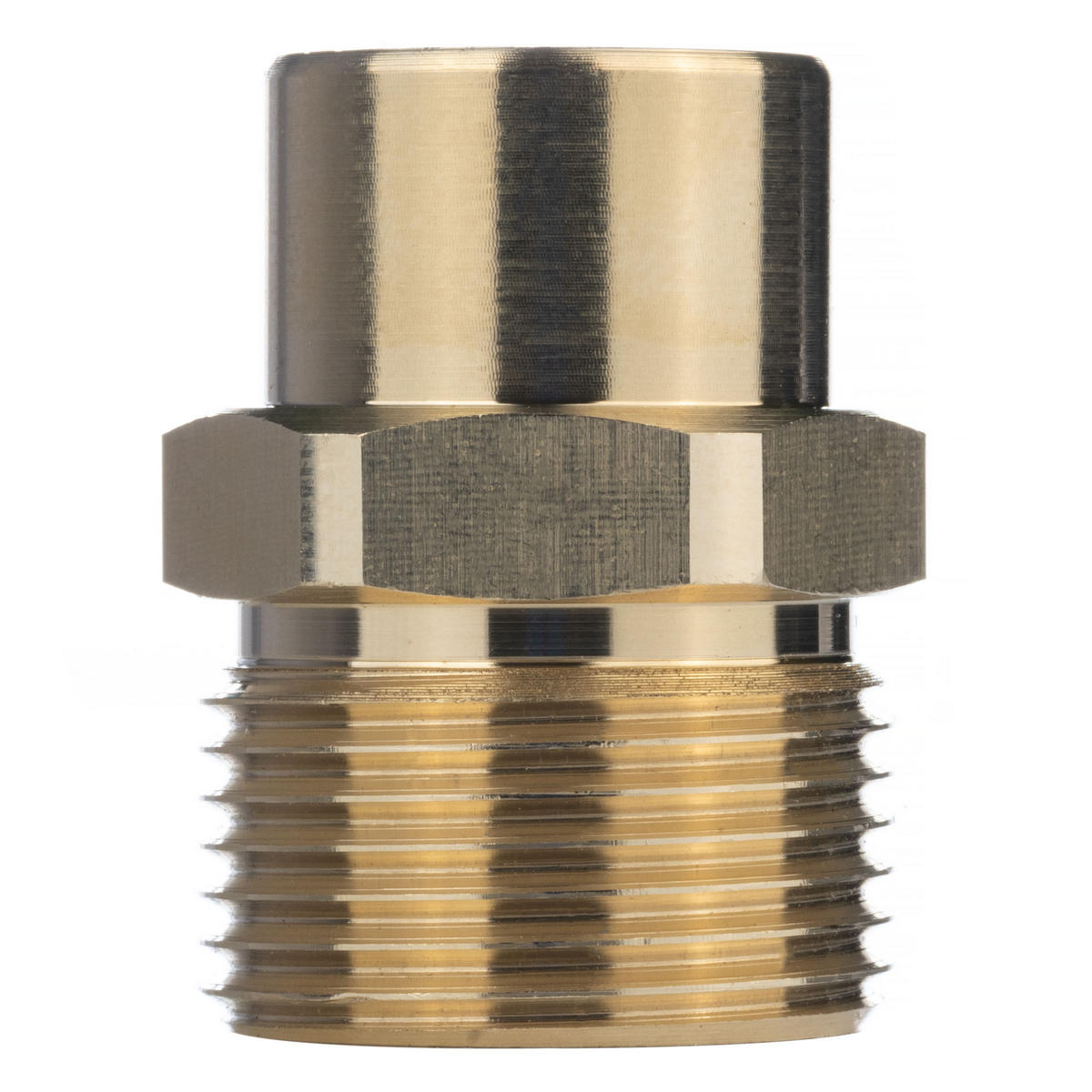 ADAPTER M22-1/4, M22x1,5 mm Außengewinde auf 1/4" Innengewinde, Stift 14 mm, Messing - Multicolor, Kunststoff/Metall (10/10/10cm)