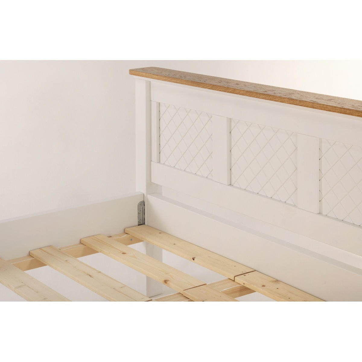 BETT 100x200 cm - Weiß/Naturfarben, Holz (100/200cm) - MSL wooden furniture