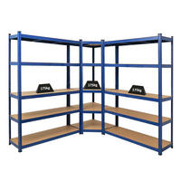 ECKREGAL Ragnar 2er-Set mit Schwerlastregal Ragnar 180x190x40 cm Fachlast 175 kg Blau - Blau, Metall (120/180/40cm) - PROREGAL