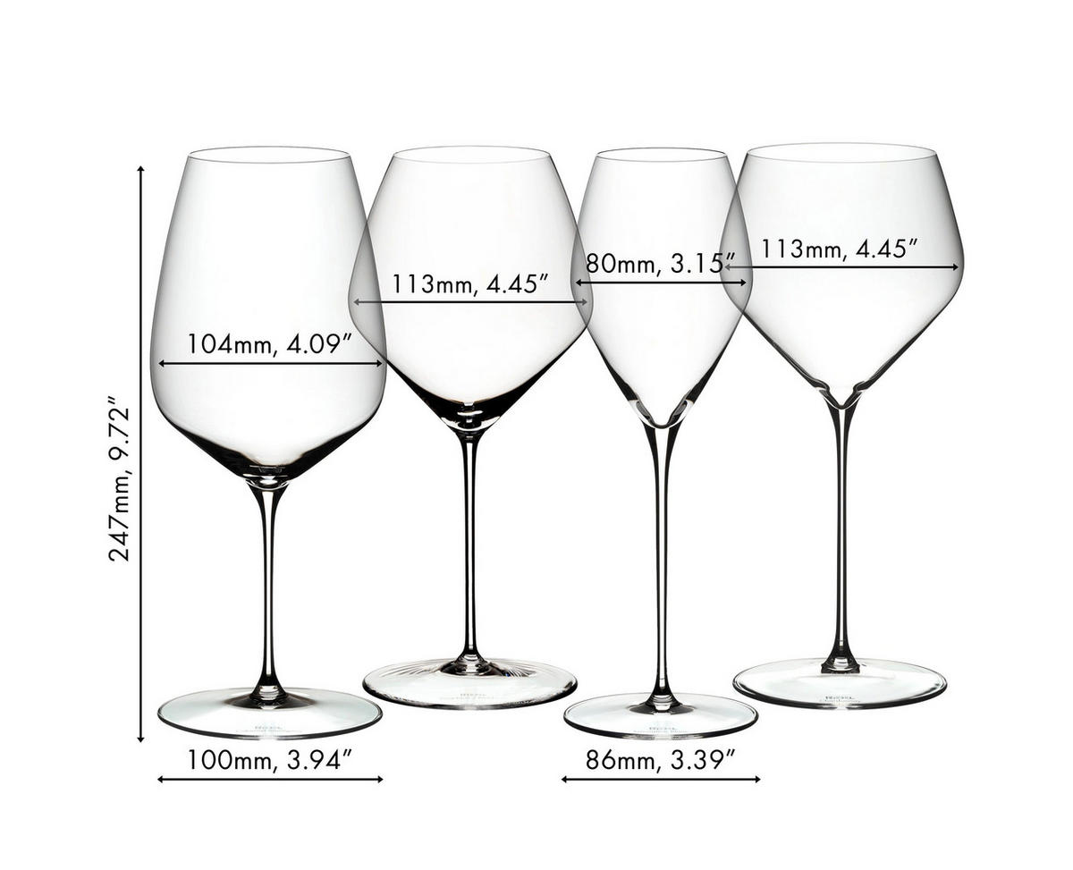 VERKOSTUNGSSET GLÄSERSET Veloce transparent 4er Set - Transparent, Glas (0.001L) - Riedel