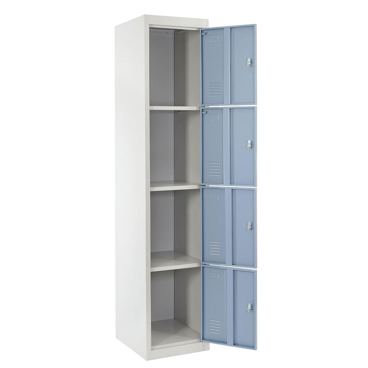 SCHLIESSFACH Blau - Hellblau, Metall (38/180/45cm) - MCW