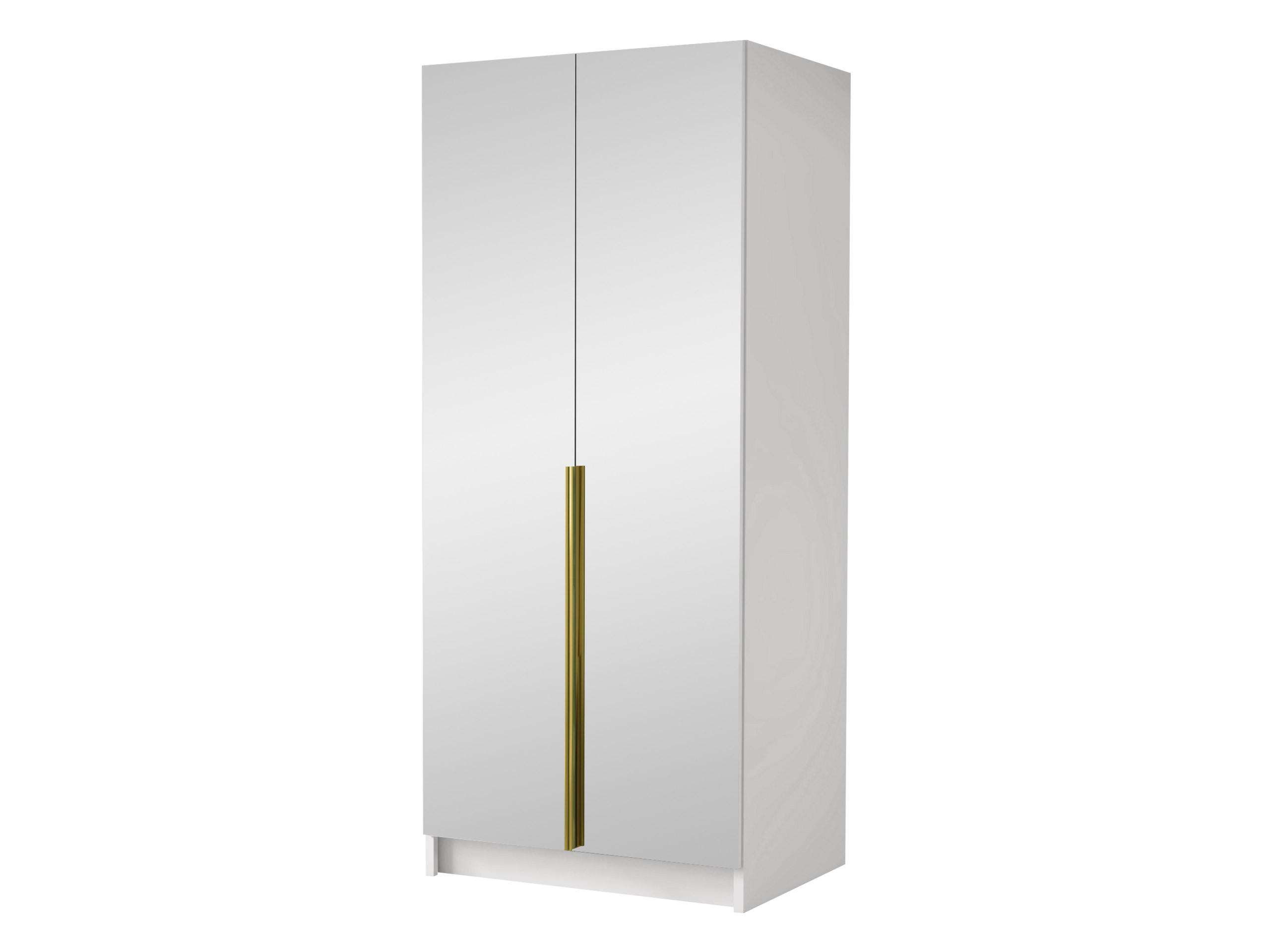 KLEIDERSCHRANK Bono III - Goldfarben/Multicolor, Holzwerkstoff/Metall (100/215/58cm) - MIRJAN24