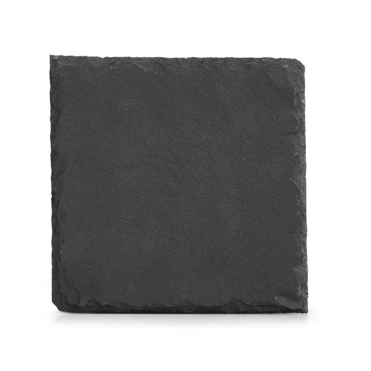 UNTERSETZER 4er-Set 10/10 cm - Schwarz, Stein (10/10cm) - ZELLER