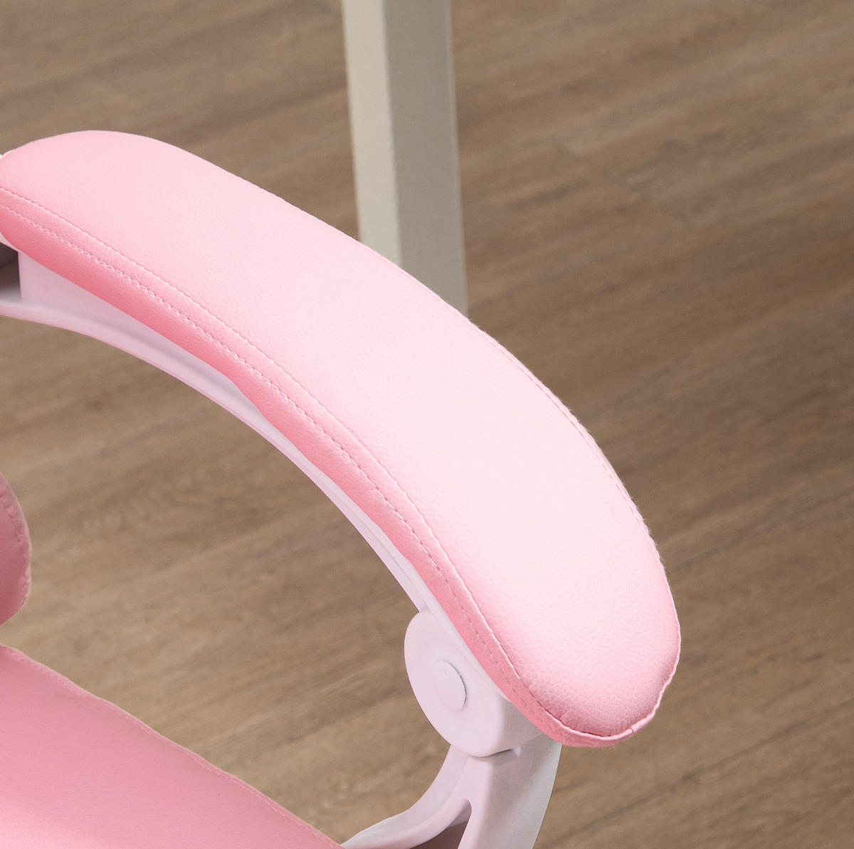 BÜROSTUHL in Rosa 68x65x116 cm mit Fußstütze und verstellbarer Rückenlehne - Rosa, Kunststoff (65/116/68cm) - IVMEU