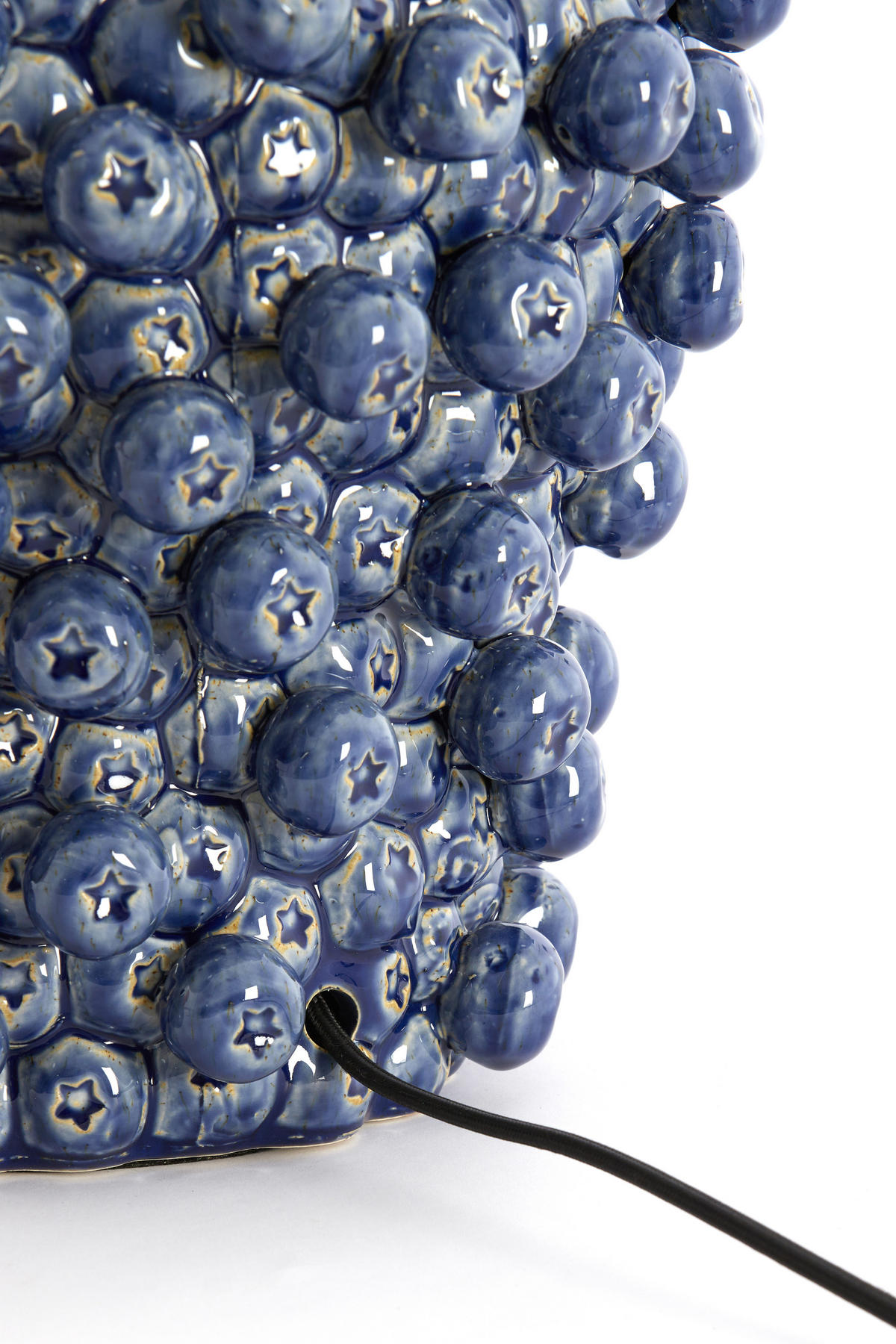 LAMPENSOCKEL Berries Blau 31.5/31/35 cm - Blau, Keramik (31.5/31/35cm) - Light & Living