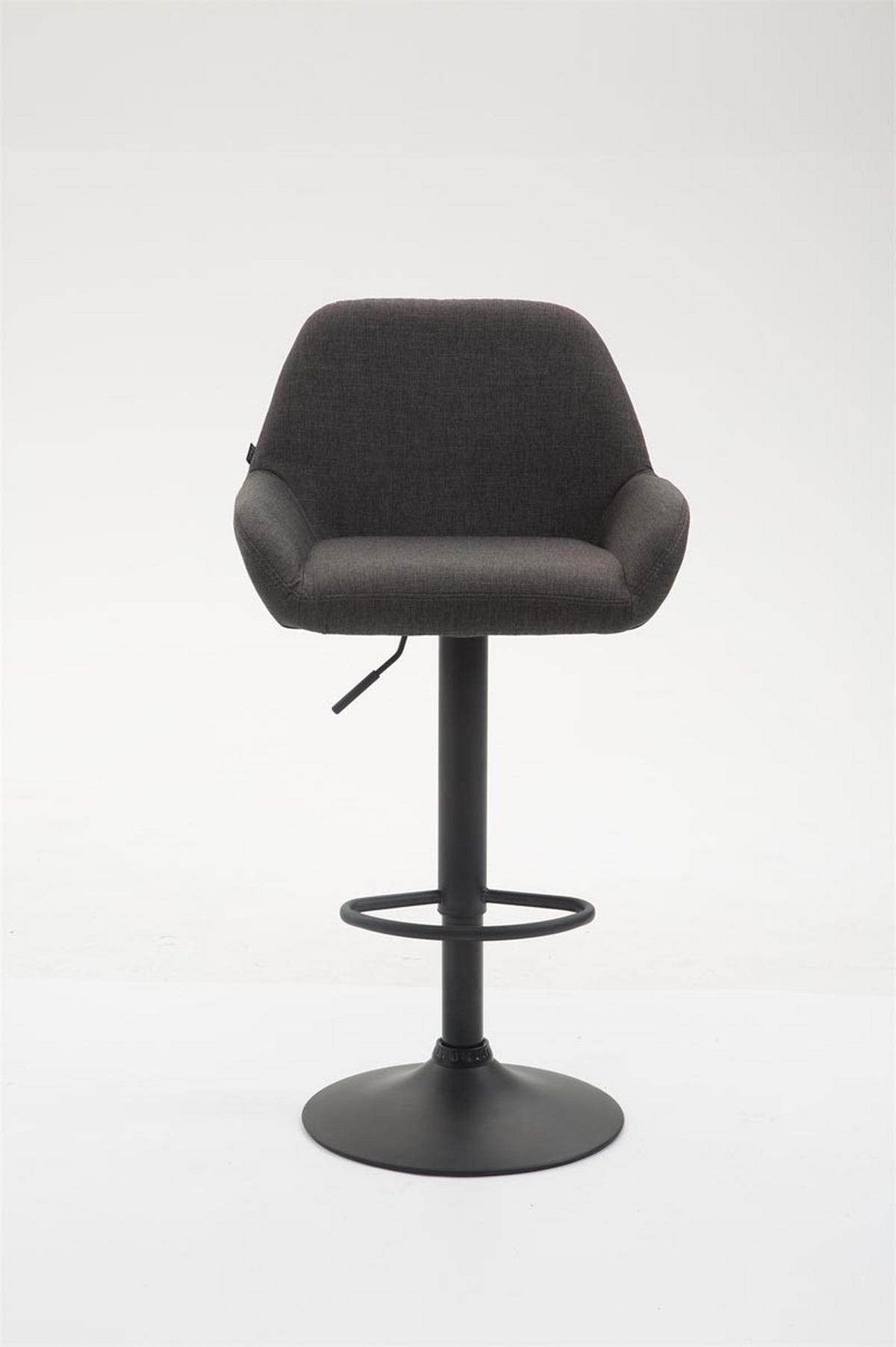 BARHOCKER Stoff dunkelgrau - Dunkelgrau/Schwarz, Textil/Metall (51/89/52cm) - CLP