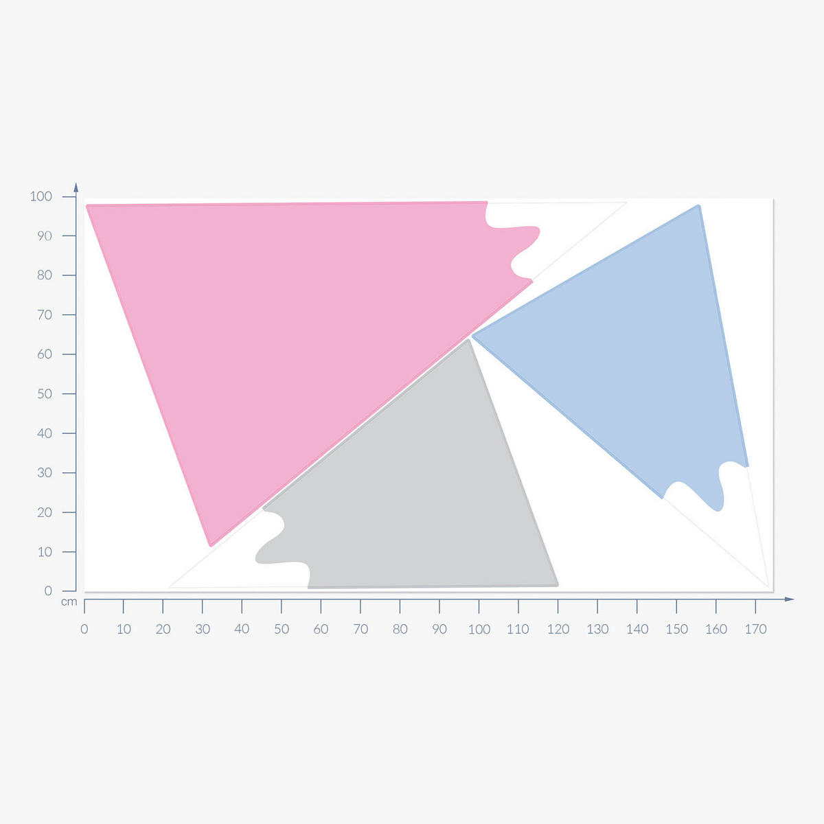 WANDAUFKLEBER 100x175cm - Schneebedeckte Gipfel - Multicolor, Kunststoff (100/175/0.1cm) - Wallfluent