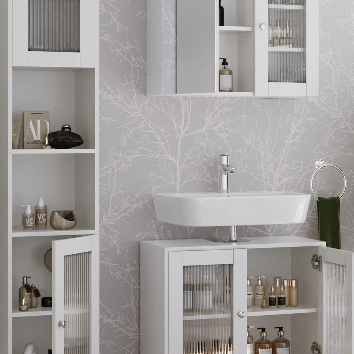 MALTE Bílá - bílá, kompozitní dřevo (60/58/30cm) - Vicco