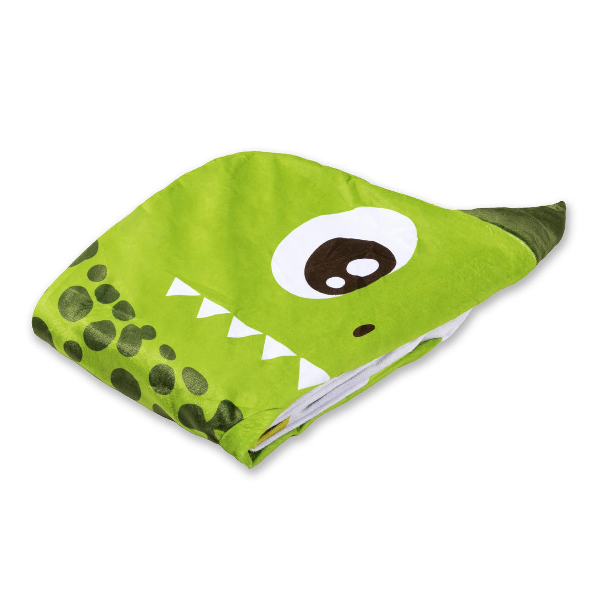 ERSATZBEZUG für das KomfortKissen KIDS - Mikroplüsch (Dino) - Grün, Textil (60/120cm) - KomfortKissen