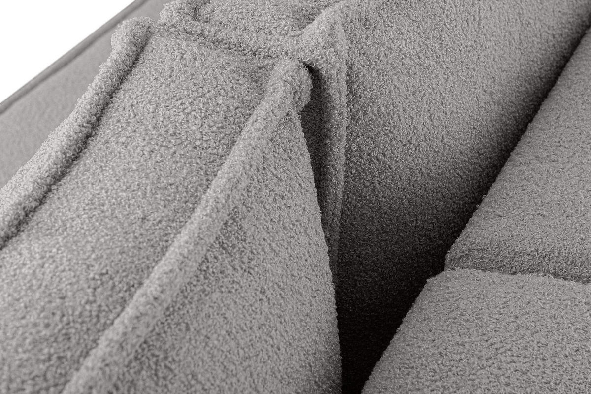 ECKSOFA-LINKS/RECHTS NAPI II mit Schlaffunktion, aschgrau - Hellgrau/Grau, Textil (246/148cm) - KONSIMO®