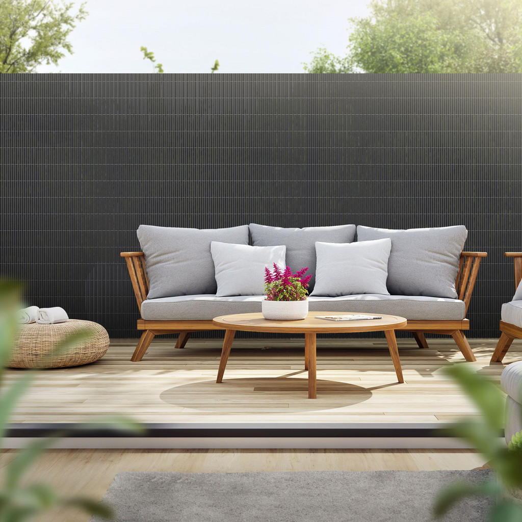 Thumbnail - Pvc, Anthrazit, Kunststoff, Rechteckig, 160x1.4 cm, Sonnen- & Sichtschutz, Sichtschutz Garten, Balkon Sichtschutze