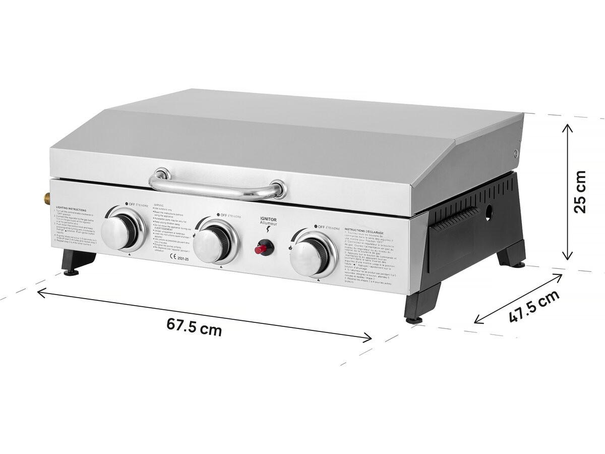 PLANCHA fasto Grau - Grau, Metall (48/25/67cm) - Habitat Garten