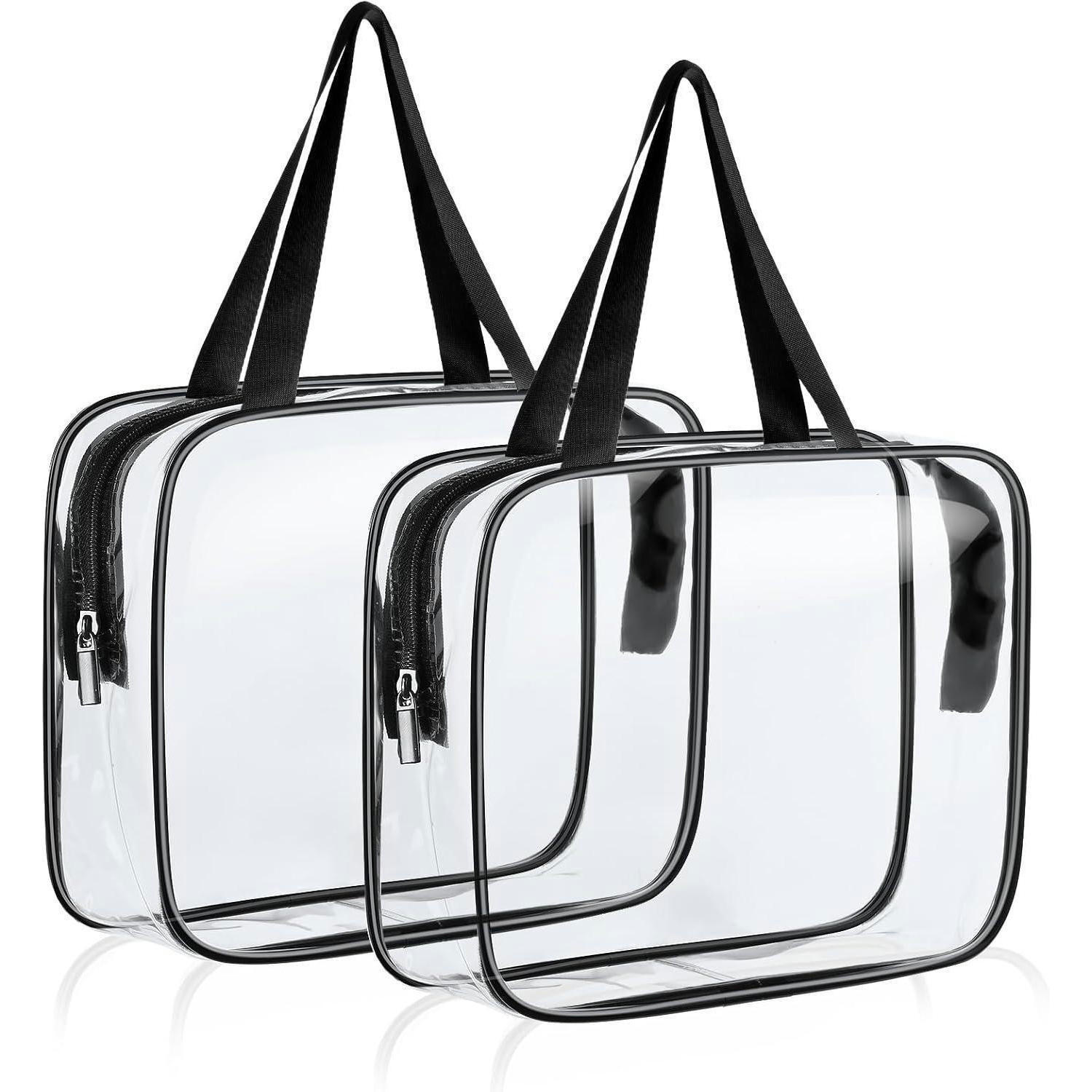 KULTURTASCHE 2-teiliges Set Transparent - Transparent, Kunststoff (18/2/26cm)