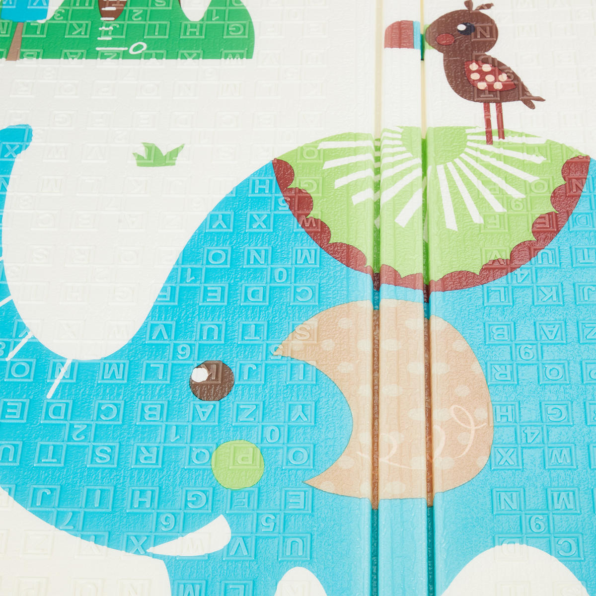 SPIELMATTE Bunt faltbar Tiermotive 195x175 cm - Multicolor, Kunststoff/Textil (195/175cm) - Relaxdays