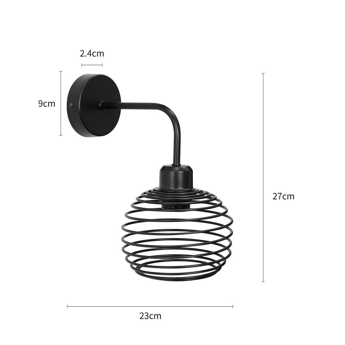 NÁSTĚNNÉ svítidlo Yarnell 23/15/27 cm - černá, kov (15/27/23cm) - Nettlife