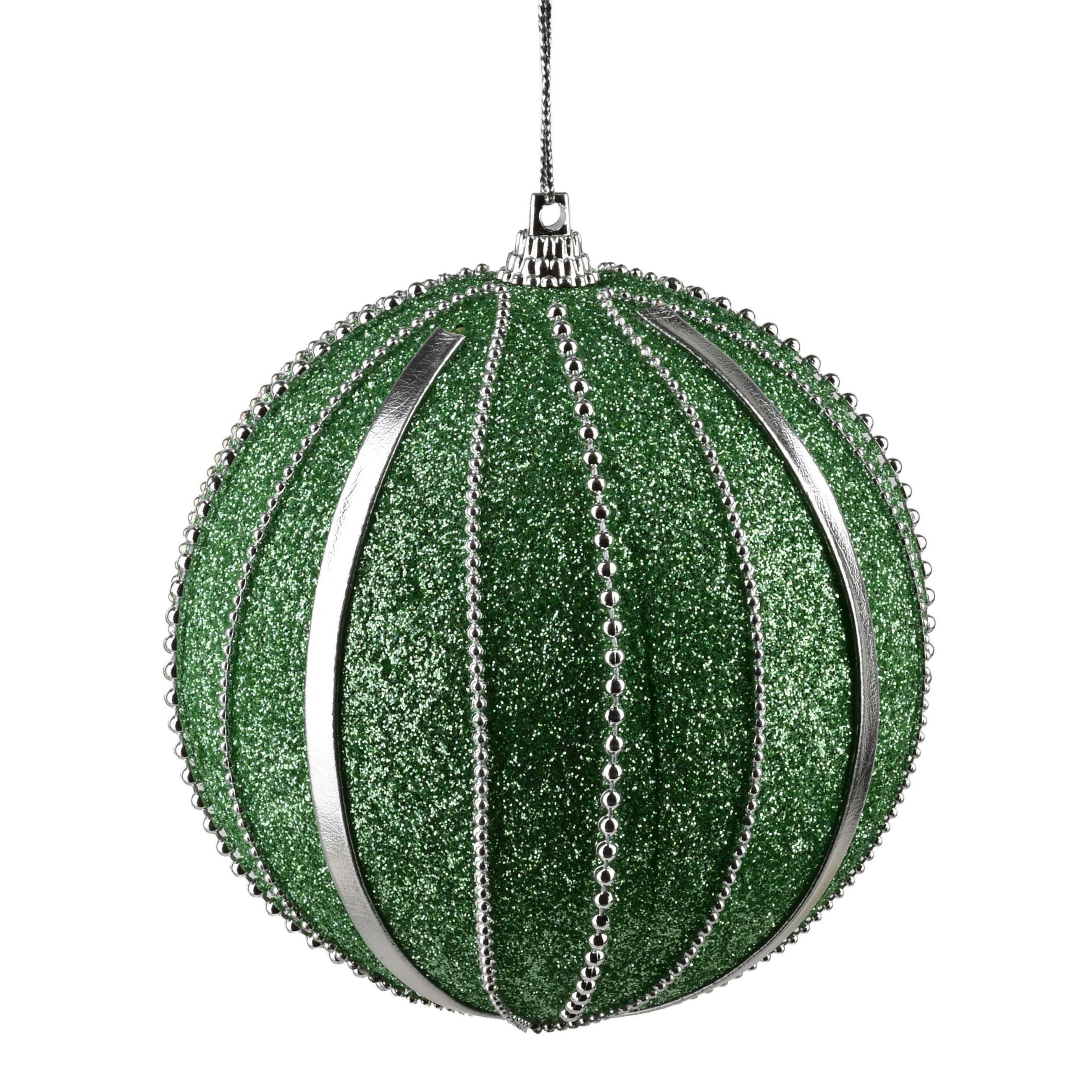 CHRISTBAUMKUGEL Santa Lila 10cm Styropor - Grün, Kunststoff (14/12/12cm) - Mondex