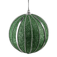 CHRISTBAUMKUGEL Santa Lila 10cm Styropor - Grün, Kunststoff (14/12/12cm) - Mondex