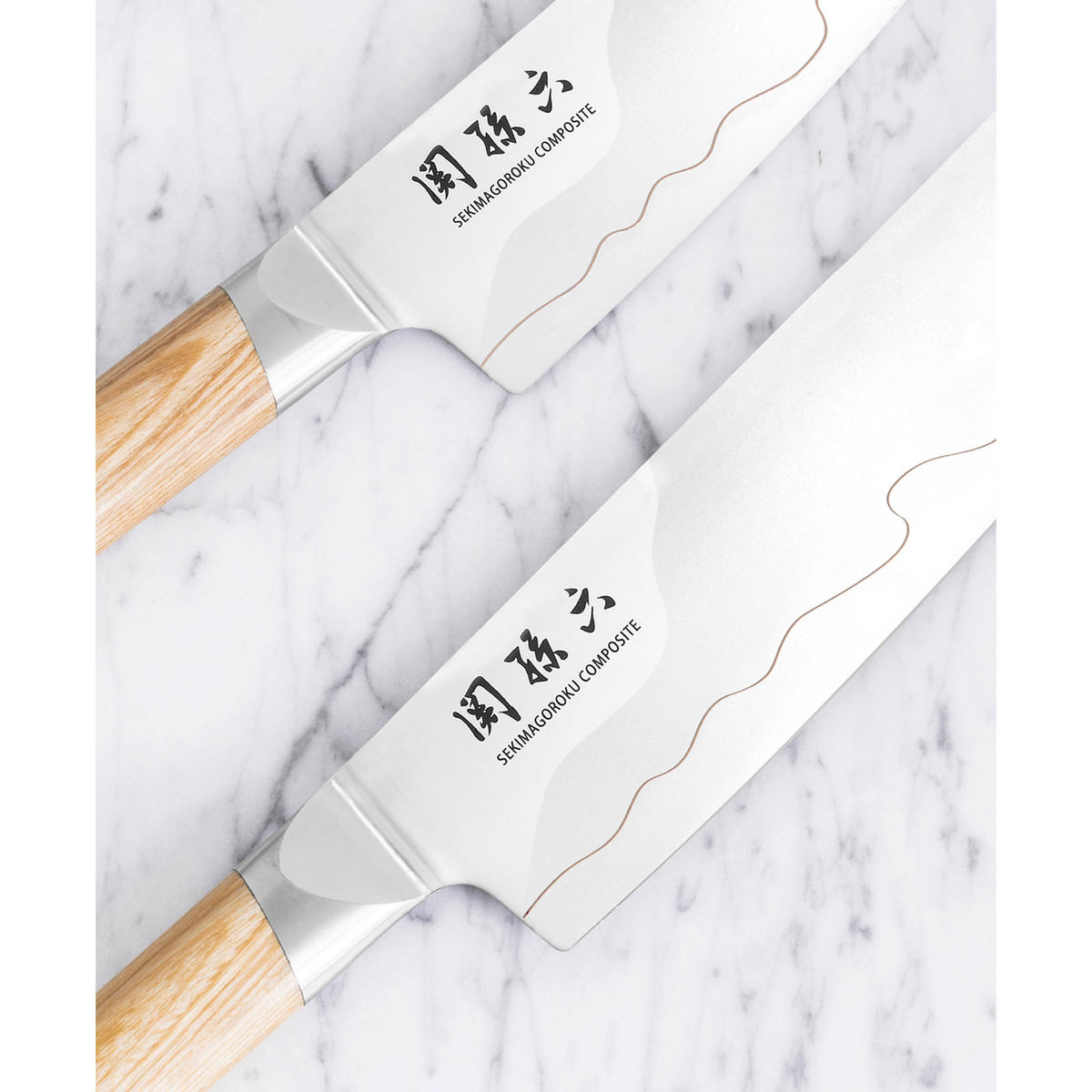 KÜCHENMESSER Seki Magoroku Composite Santoku, 16.5 cm - Silberfarben, Metall (31.5cm) - Kai Messer
