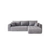ECKSOFA mit Schlaffunktion MILO R Monolith 70 Rechts - Hellgrau, Textil (280/175cm) - Bedante