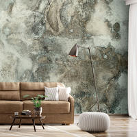 VLIESTAPETE Grün 250/175 cm - Grau/Grün, Textil (250/1cm) - KUNSTLOFT