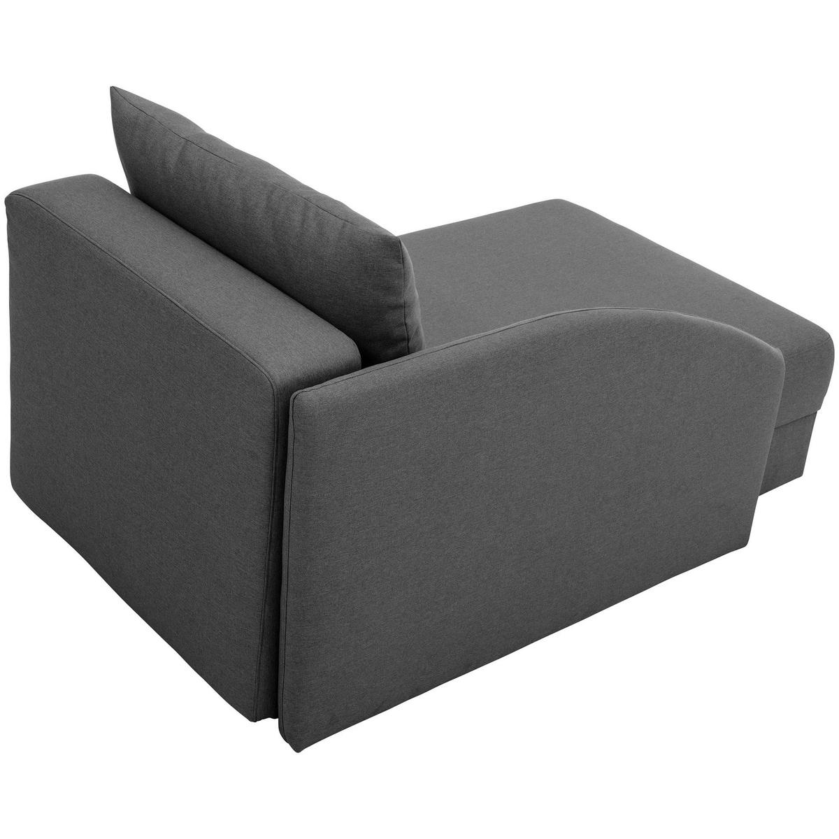 RECAMIERE Armlehne rechts Kalila Flachgewebe anthrazit - Anthrazit, Kunststoff (154/86/93cm) - 58aufmkessel