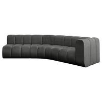 ECKSOFA modulares Sofa Karex-L1 - 308x194x70 cm Dunkelgrau - Dunkelgrau, Holzwerkstoff/Textil (308/194cm) - ALTDECOR