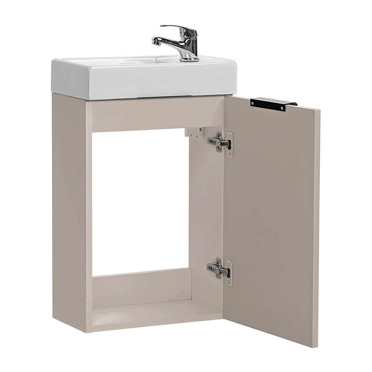 HANDWASCHBECKEN-MÖBEL 40cm Adriel Beige - Kaschmir, Holzwerkstoff (40/66/22cm) - Petits-meubles