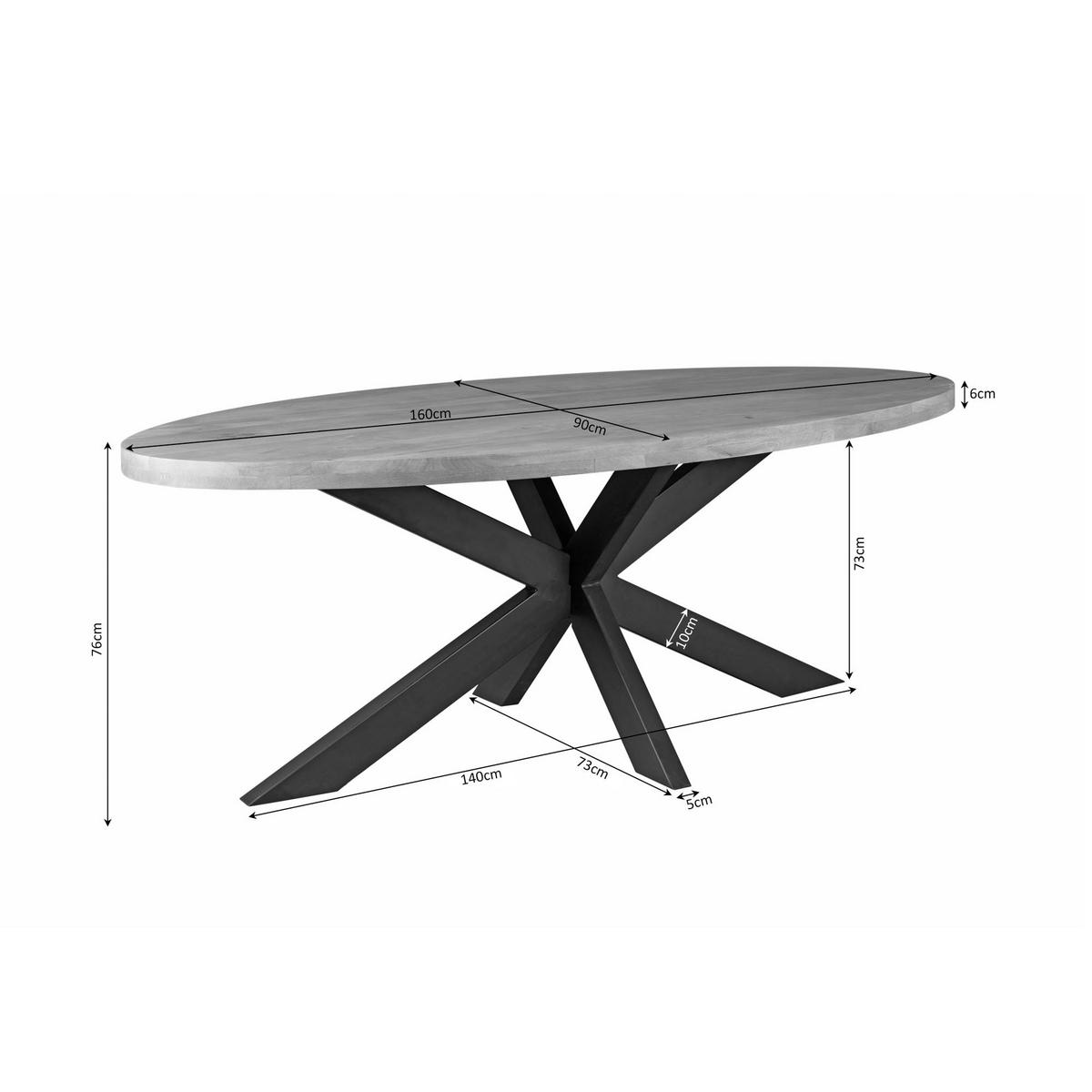 ESSTISCH Dakota Braun 90/160/76 cm - Braun, Holz (90/160/76cm) - Starfurn